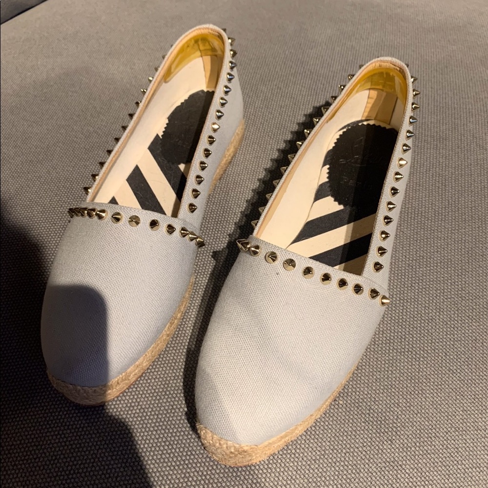 Christian Louboutin Blue flats with studs